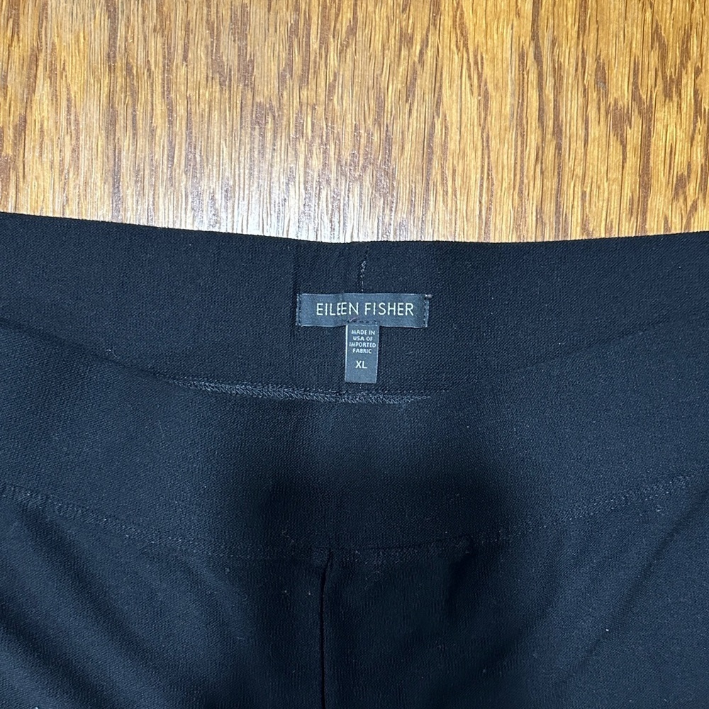 *EILEEN FISHER* Black Crop Pants Size XL - Picture 2 of 6